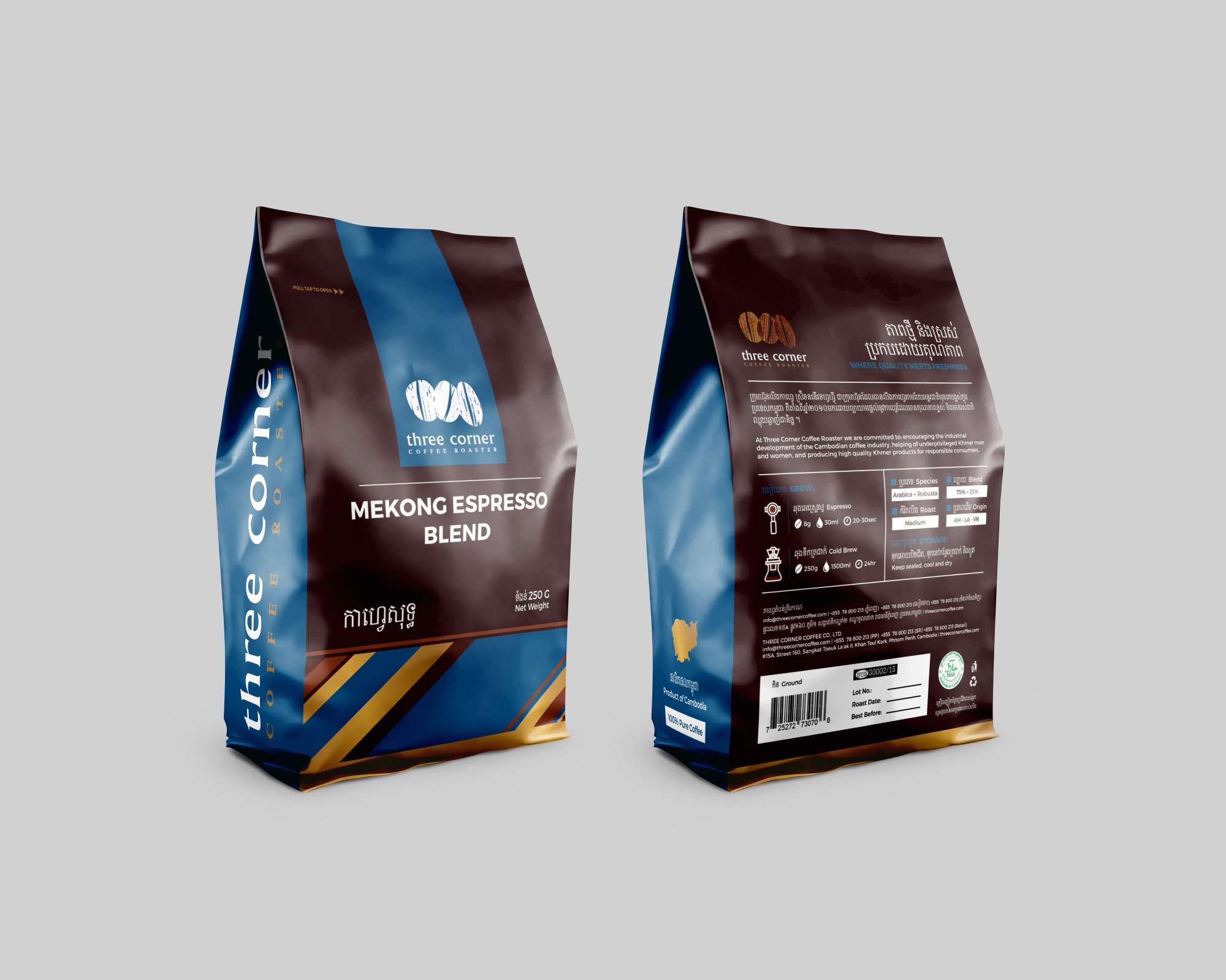 Three Corner Coffee Mekong Espresso Blend